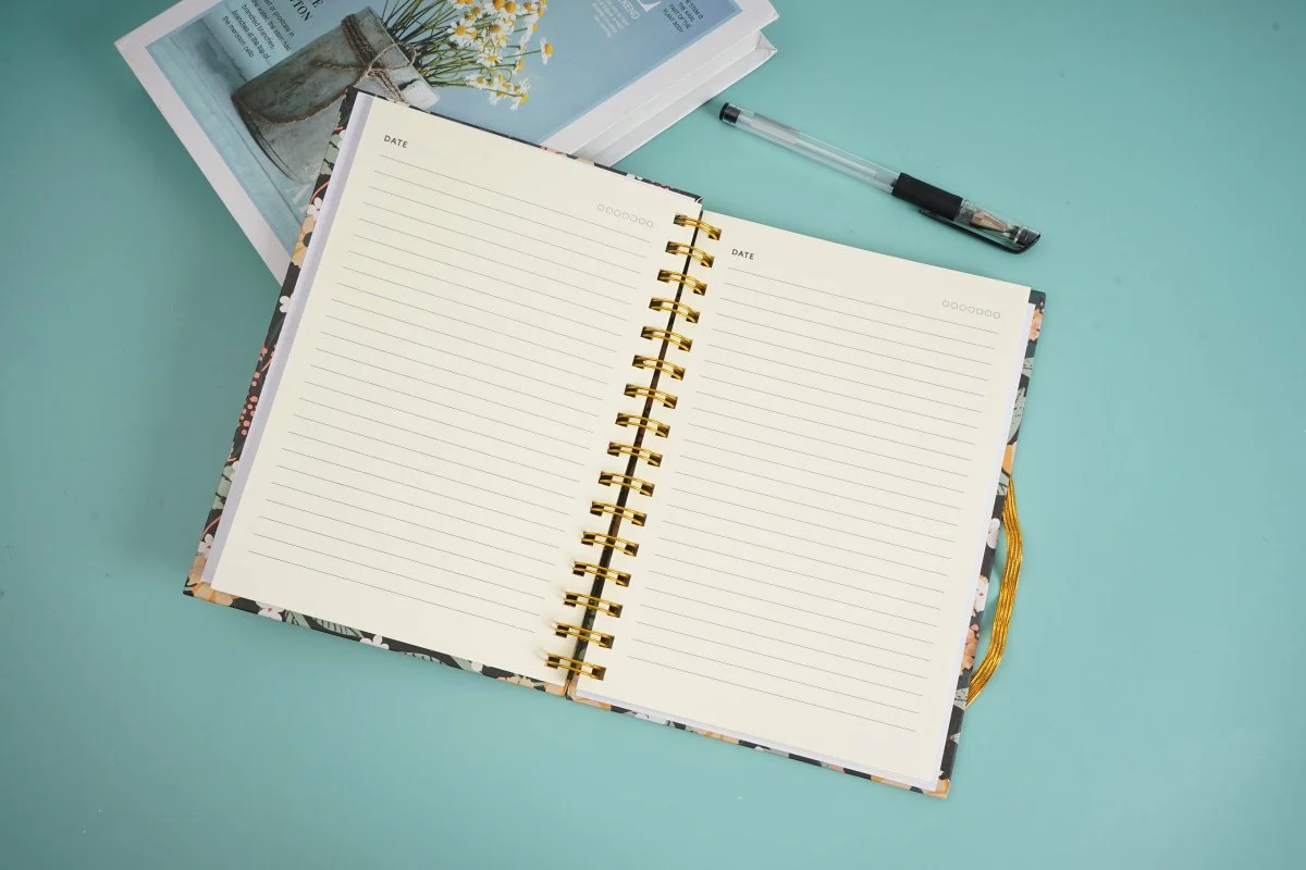 دفتر سلك وسط بنقشة موري - دفتر ملاحظات ميدي - Image 5