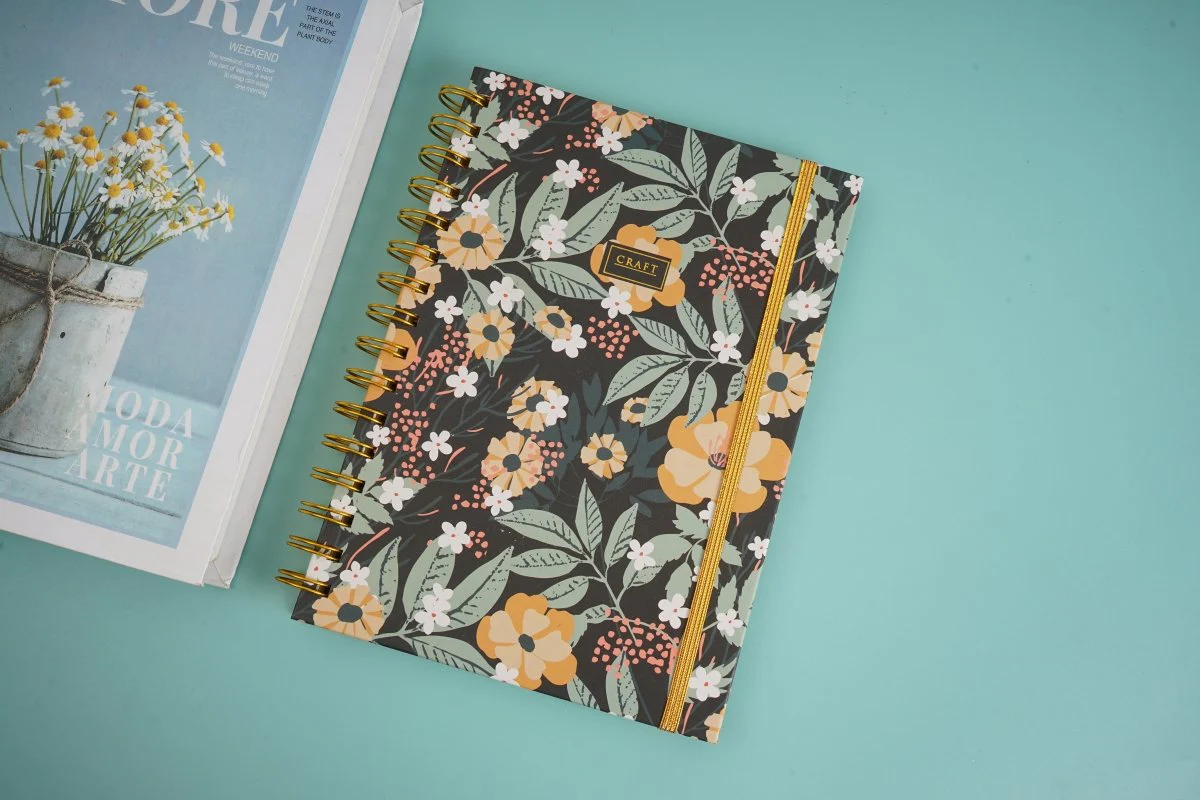 دفتر سلك وسط بنقشة موري - دفتر ملاحظات ميدي - Image 6