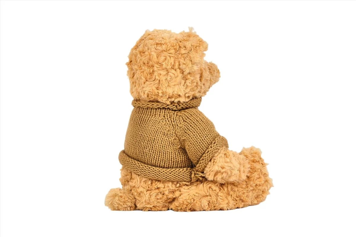 دمية دب صوف ببلوفر متوسطة الحجم - دمى اطفال - ميدي - Image 3