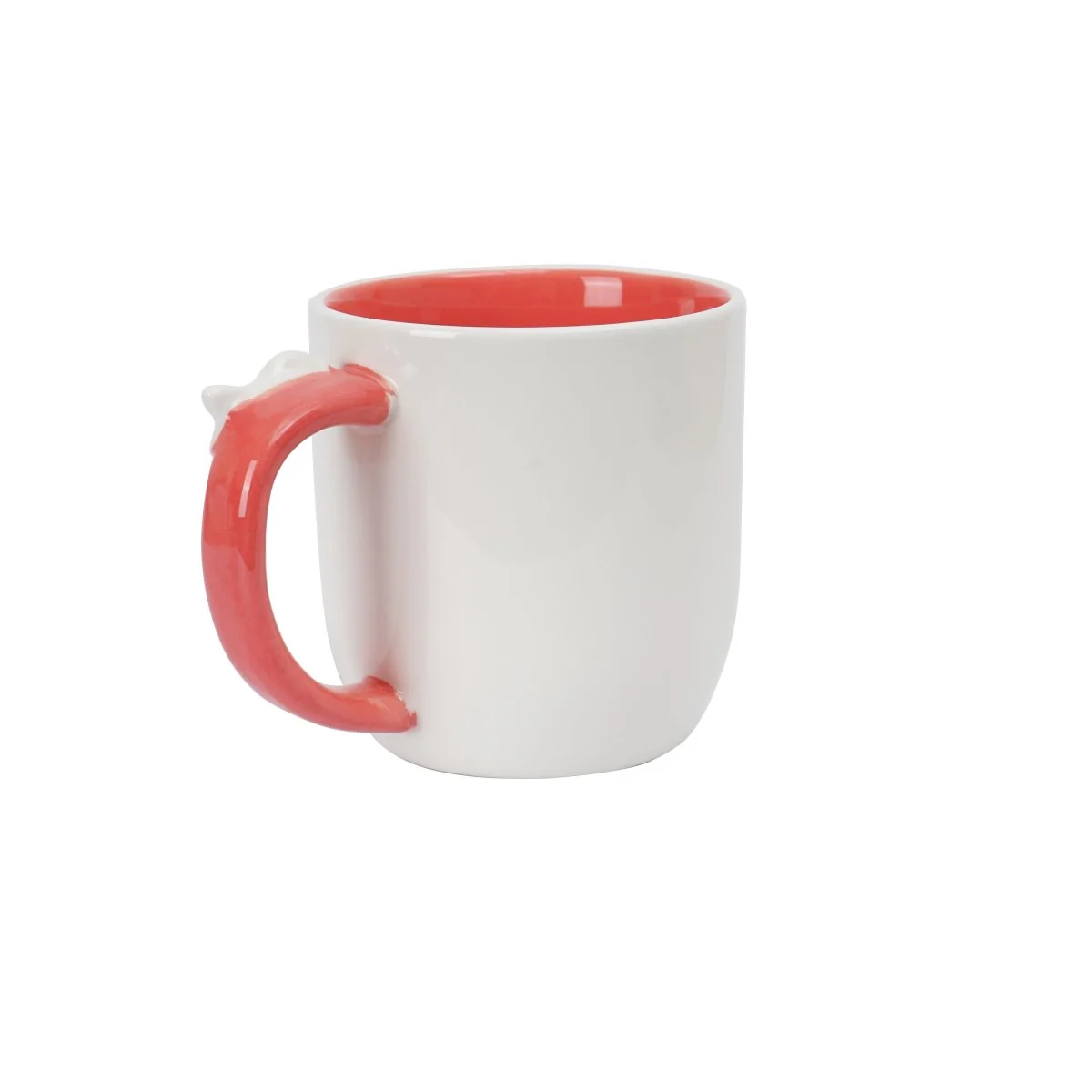 كوب سيراميك بتصميم قطة لطيفة ومقبض على شكل سمكة - Image 4