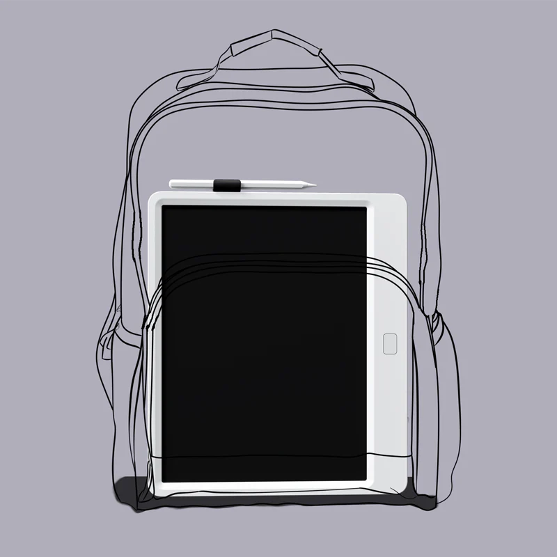 لوح رسم إلكتروني للاطفال شاشة LCD ابيض  - Image 3